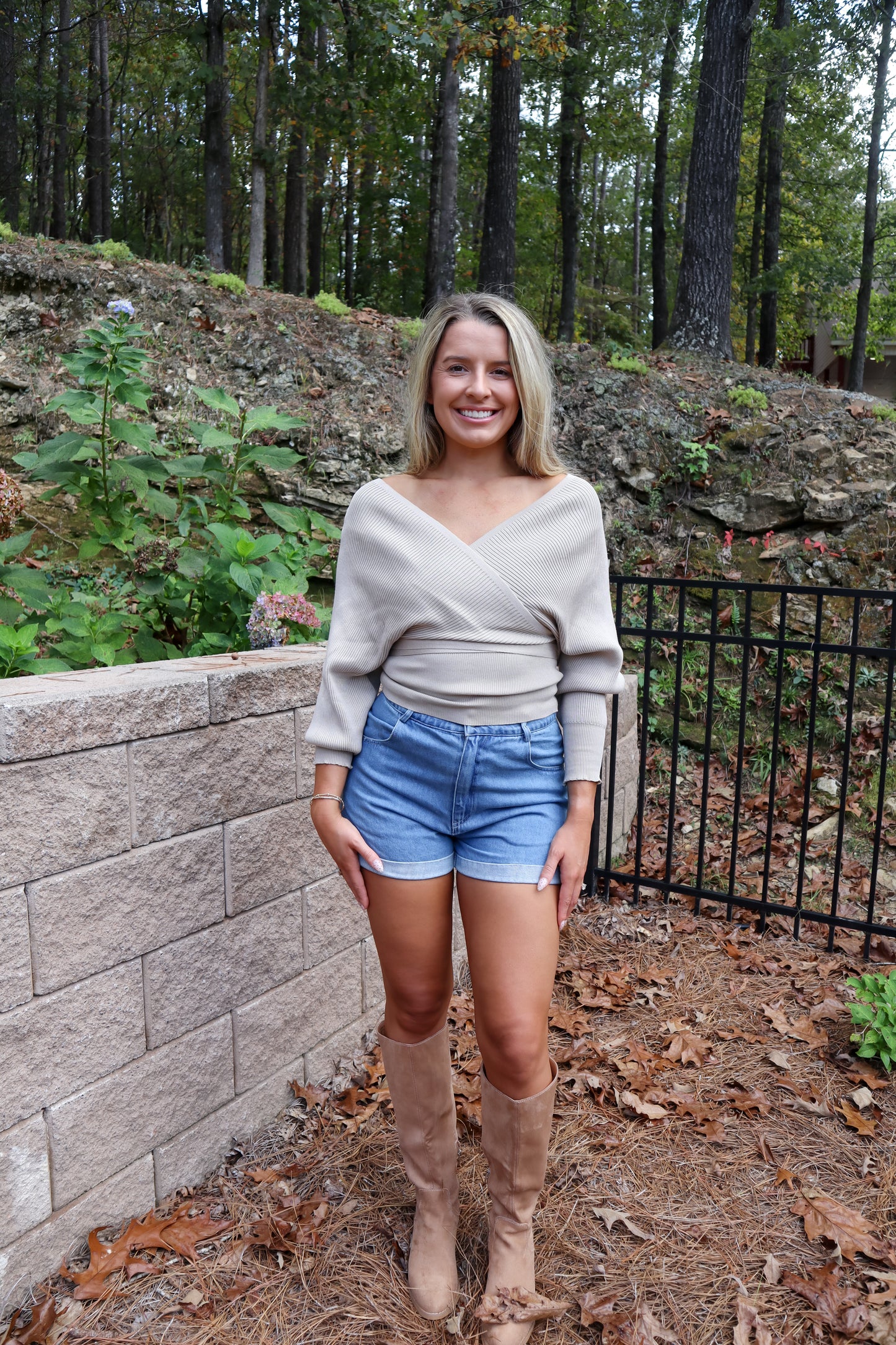 Cozy In Caramel Knit Top