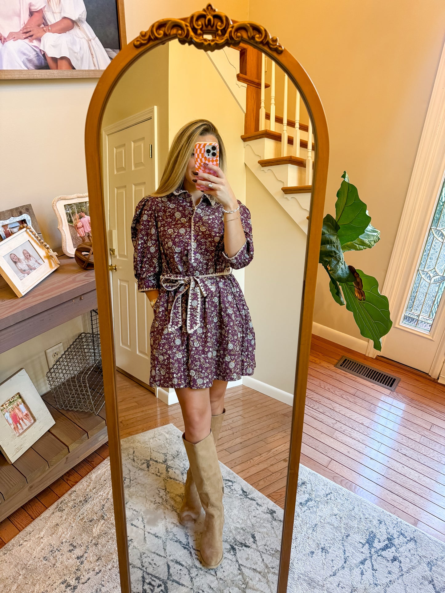 Mulberry Meadow Belted Dress