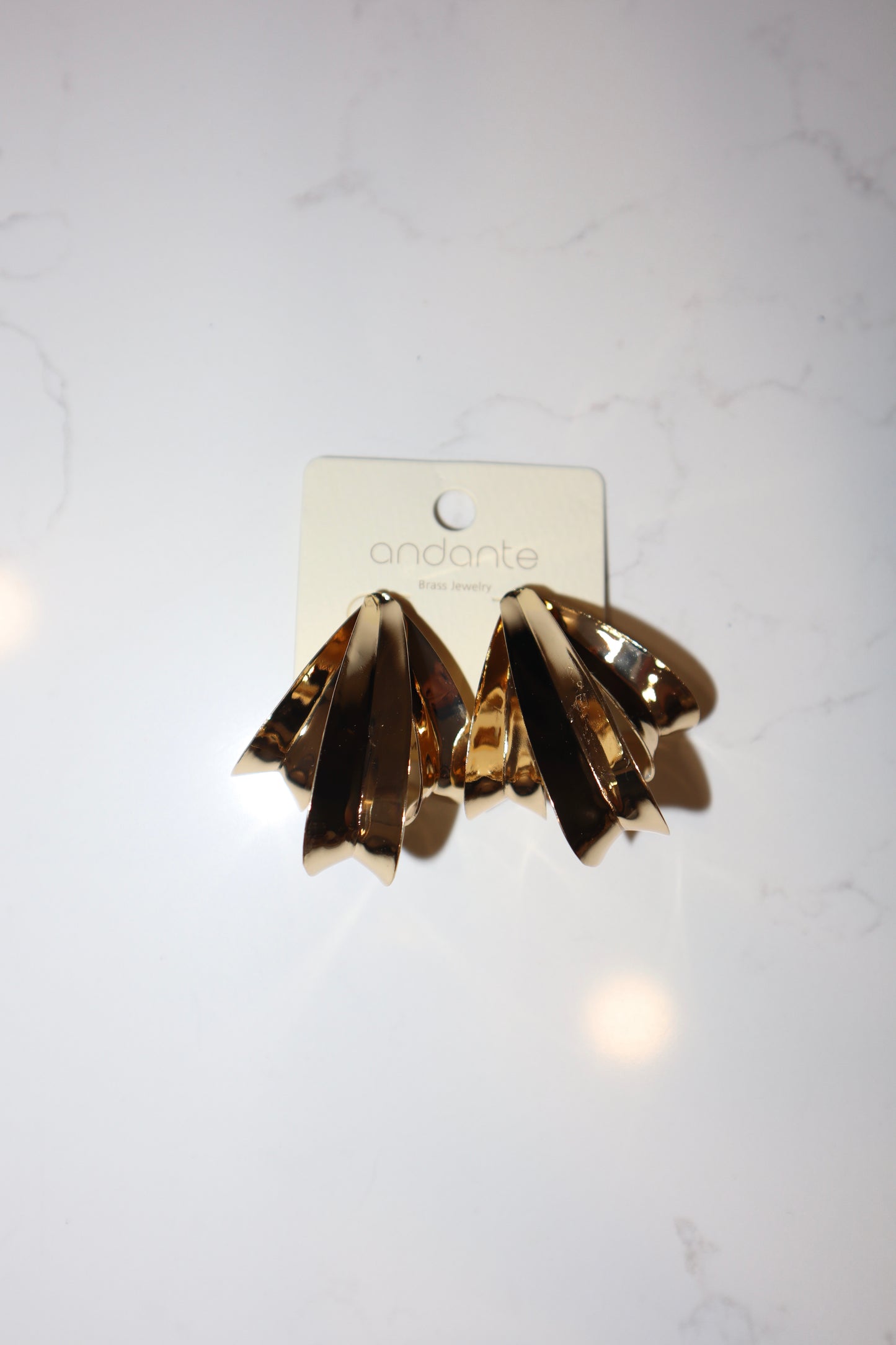 Amber Petal Earrings
