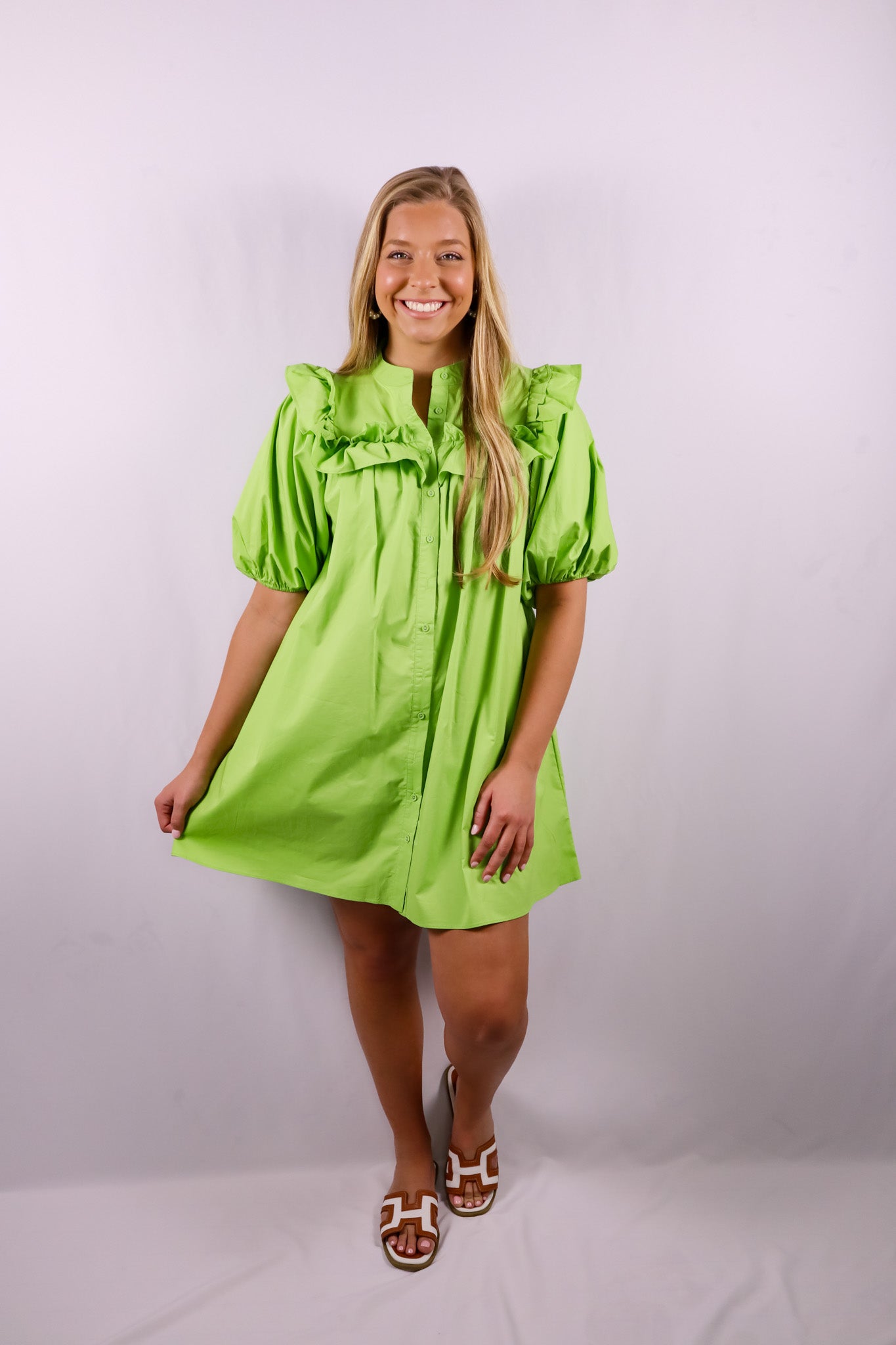Garden Party Ruffle Mini Dress