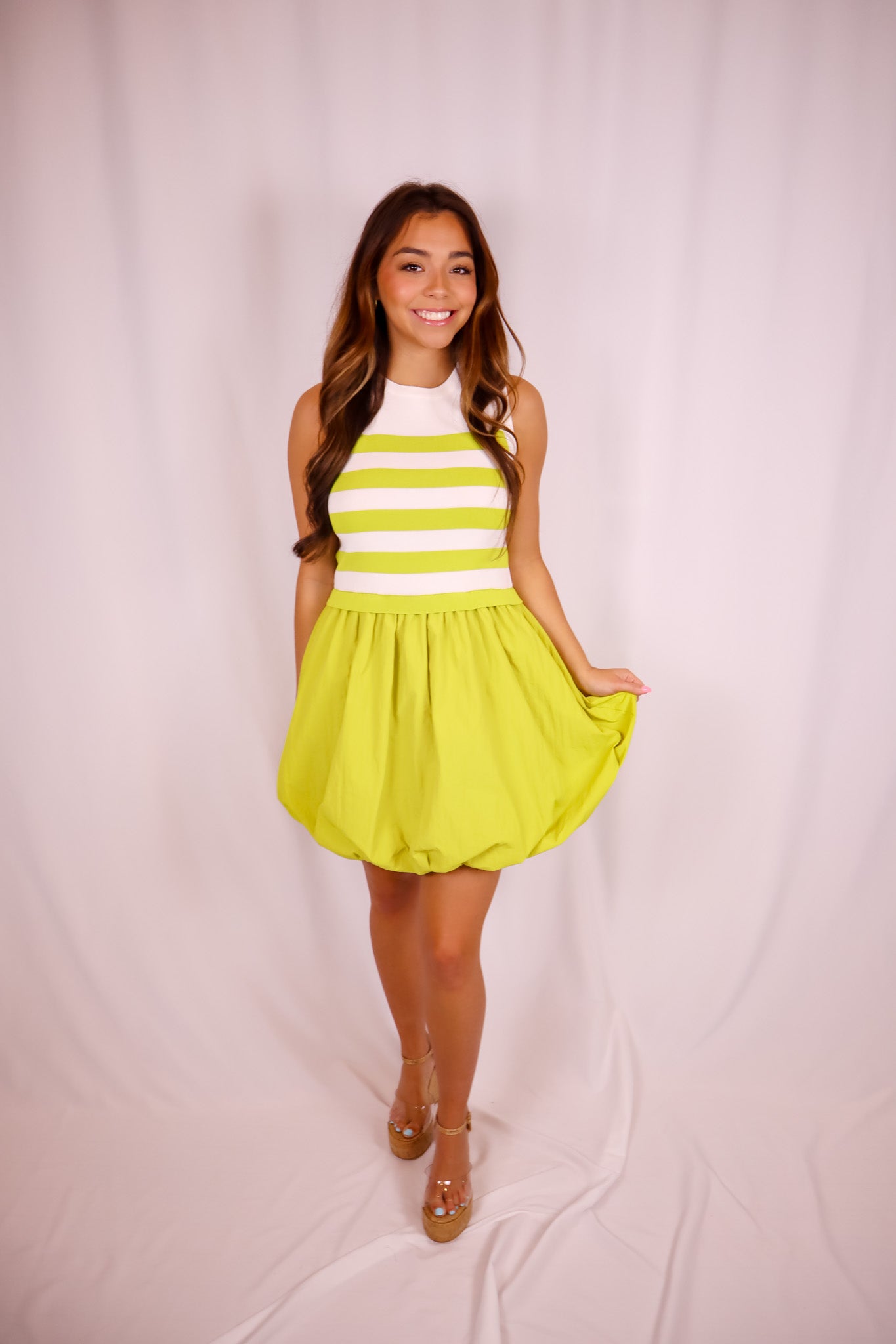 Twist and Pop Mini Dress