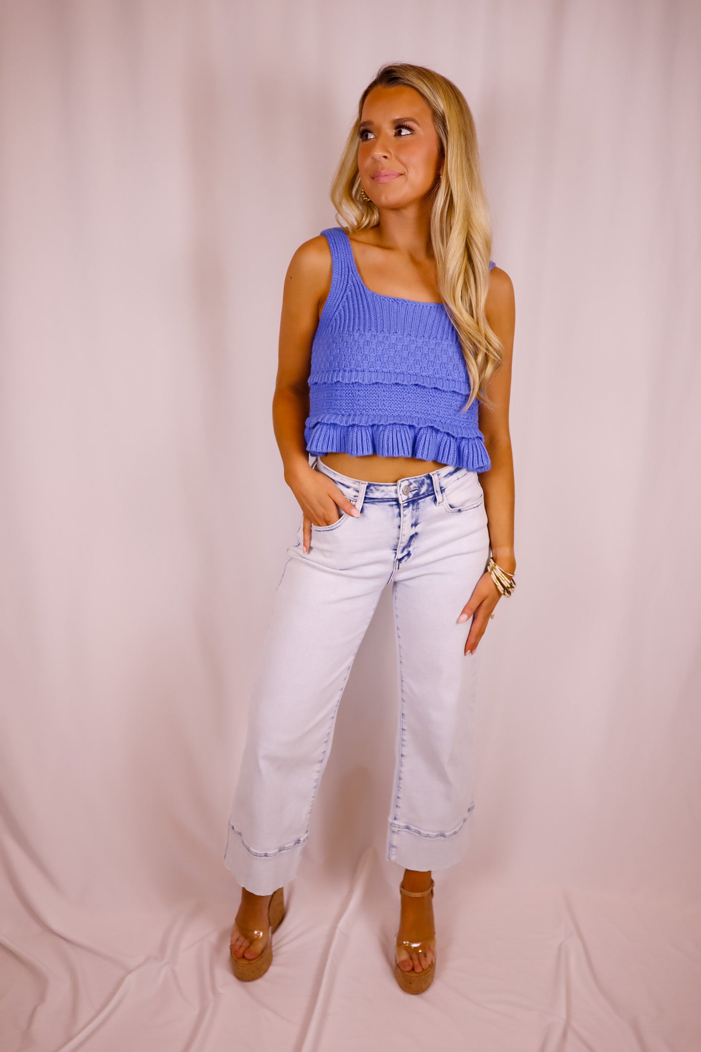Glacier Crotchet Tank