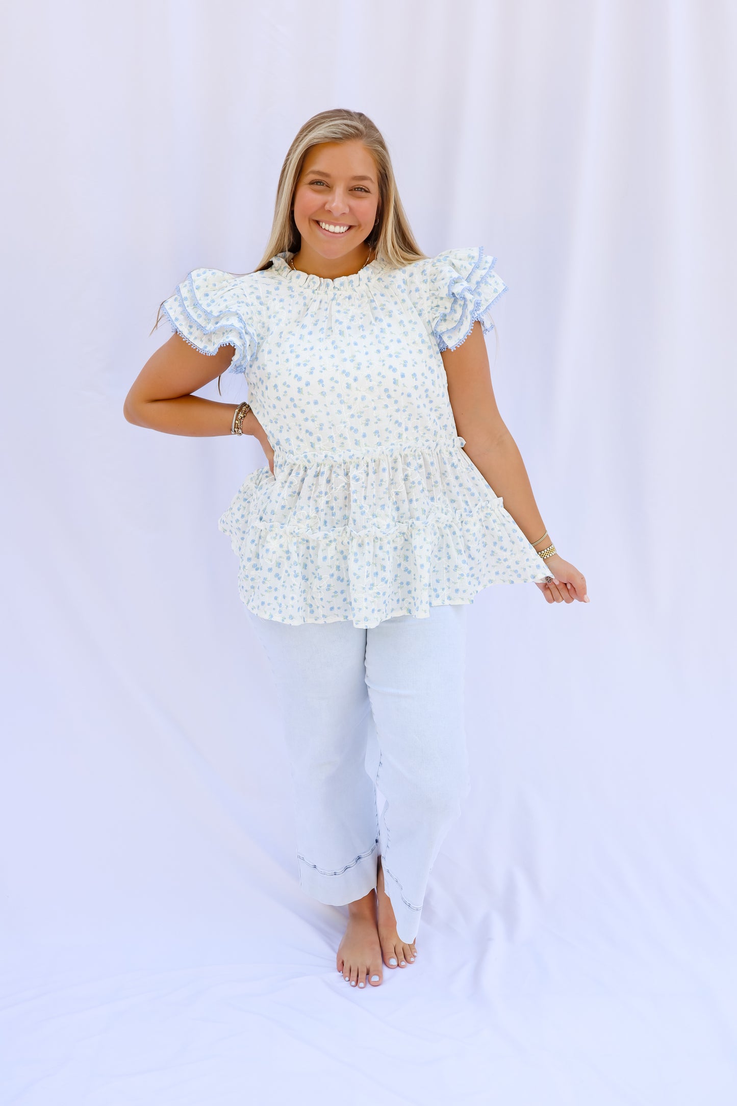 Bluebell Ruffle Top