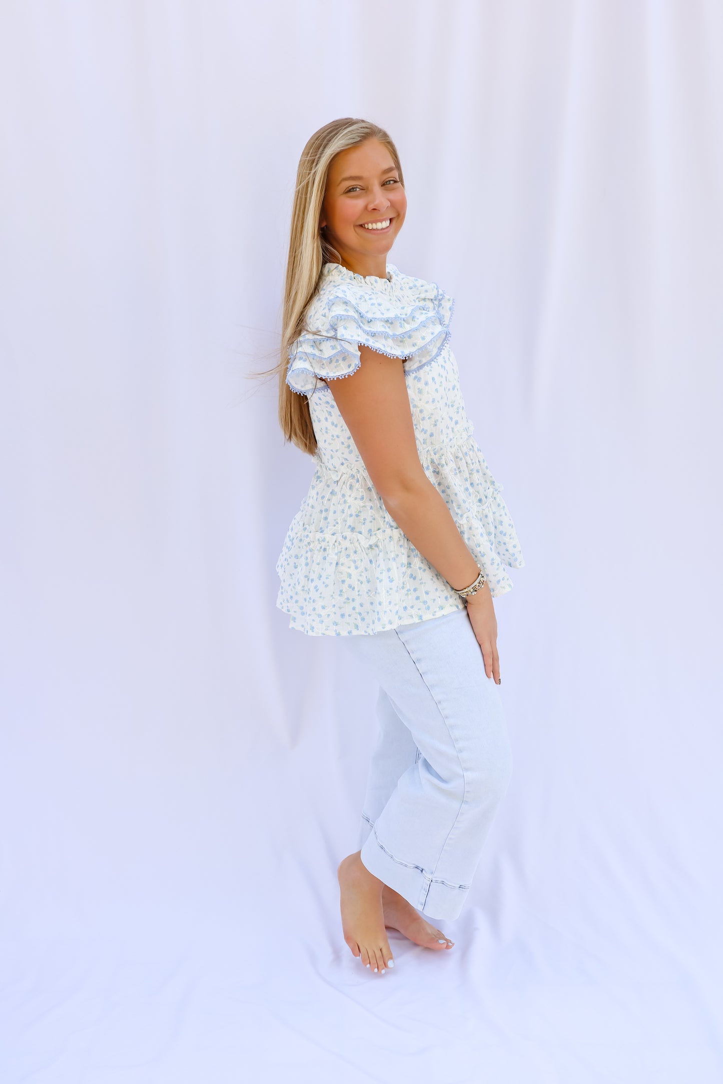 Bluebell Ruffle Top