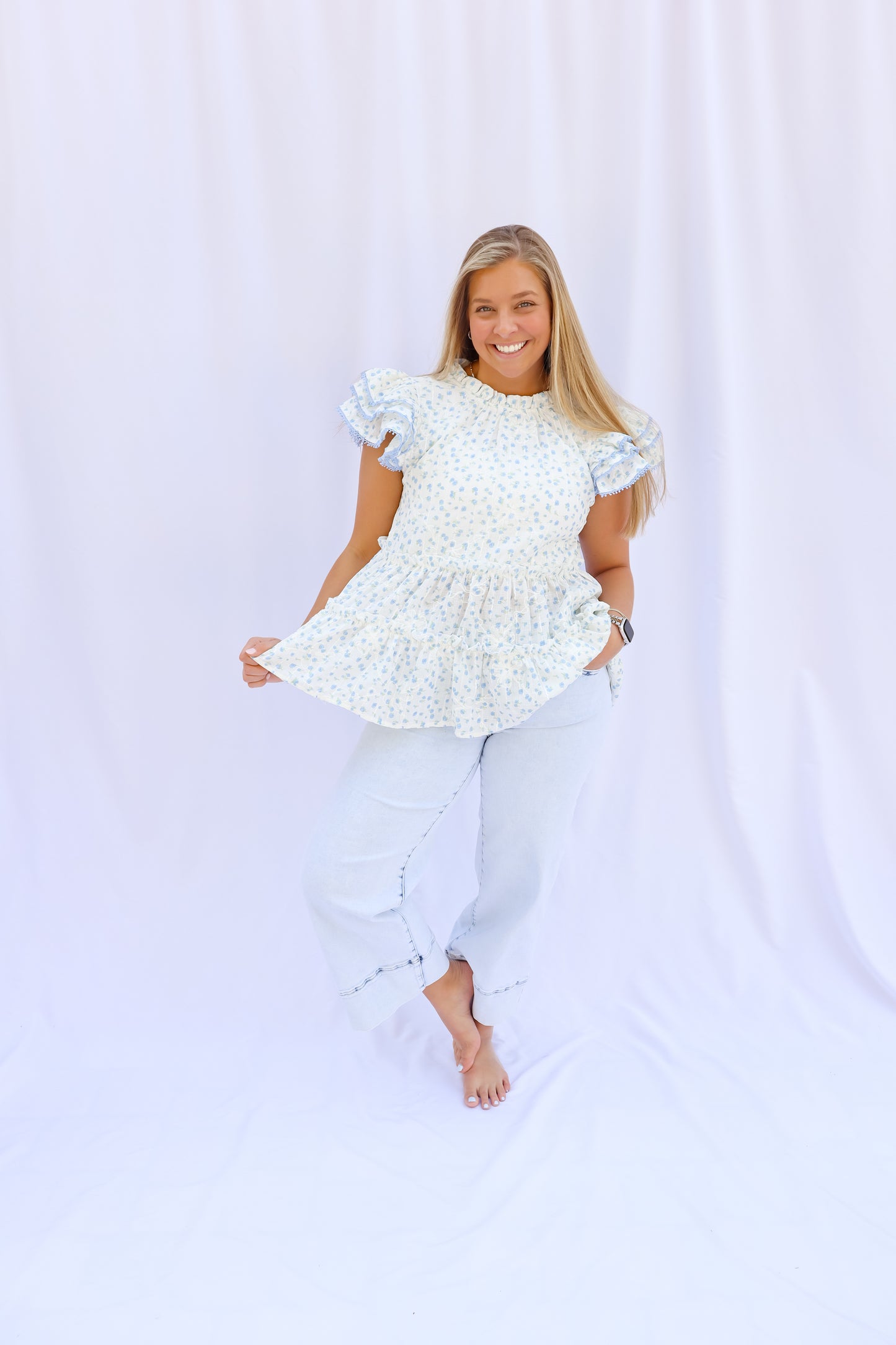 Bluebell Ruffle Top