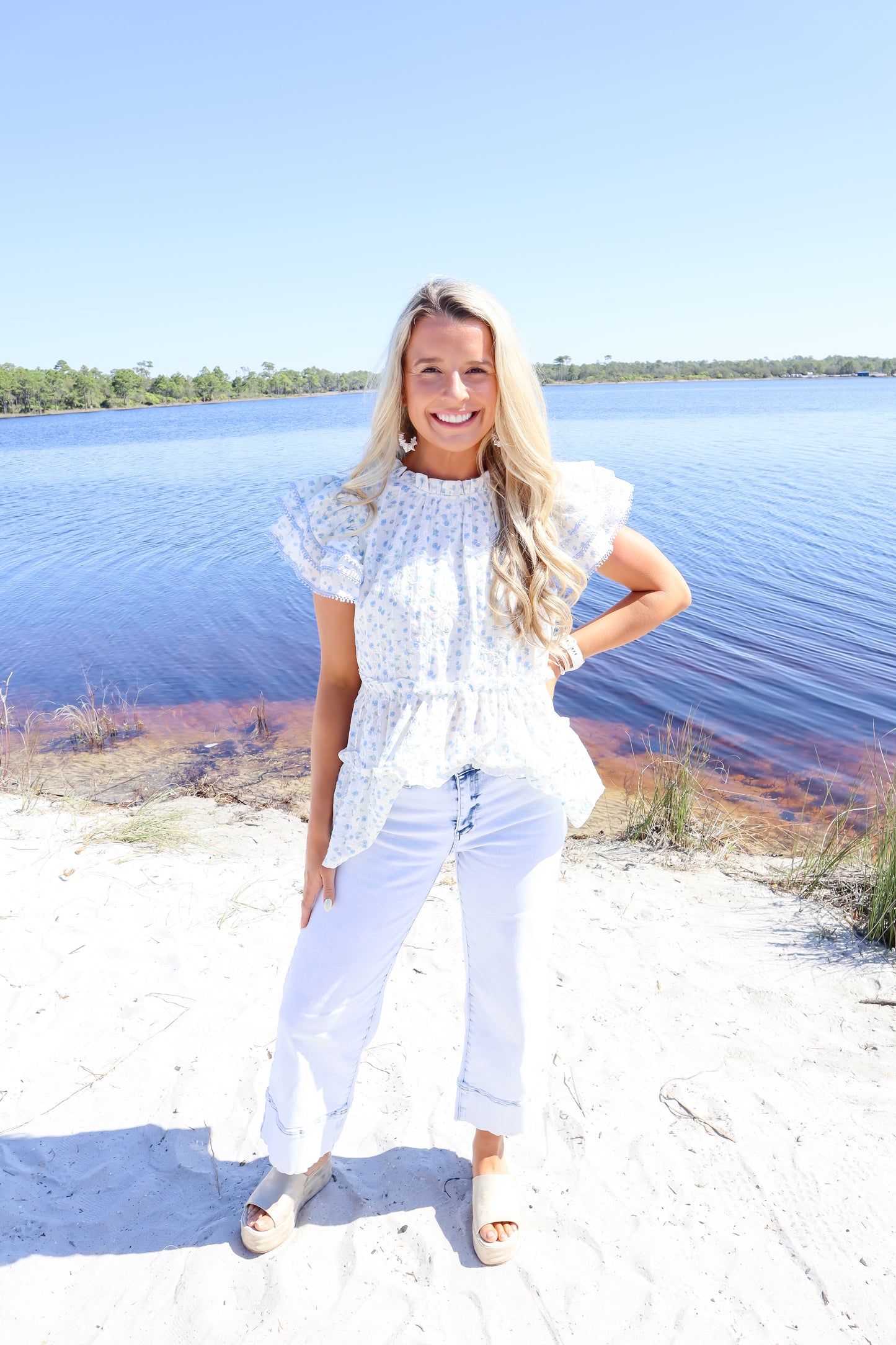 Bluebell Ruffle Top
