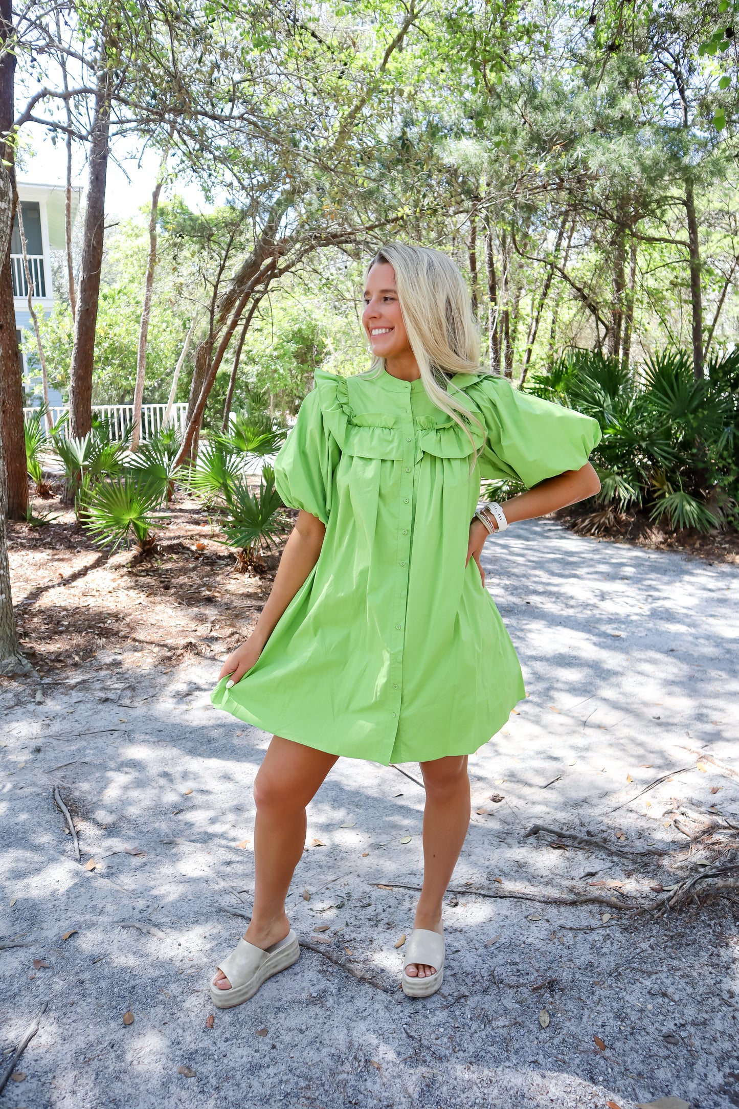 Garden Party Ruffle Mini Dress