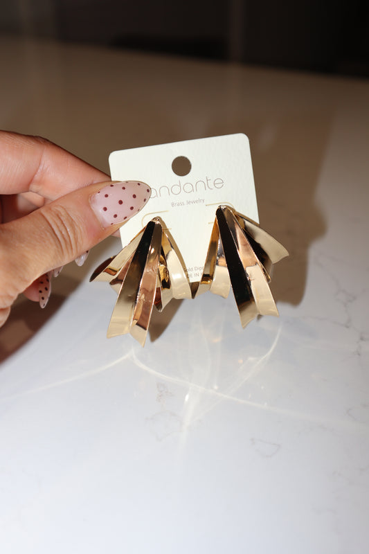Amber Petal Earrings