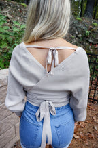 Cozy In Caramel Knit Top