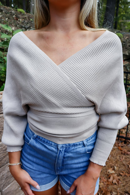 Cozy In Caramel Knit Top
