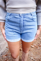 Autumn Denim Shorts