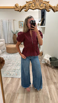 Paris Plaid Top