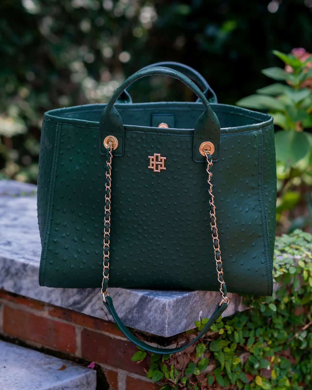 Caroline Hill Missy Tote Hunter Green