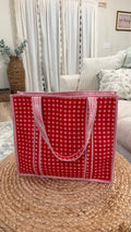 Poppy Quilted Tote