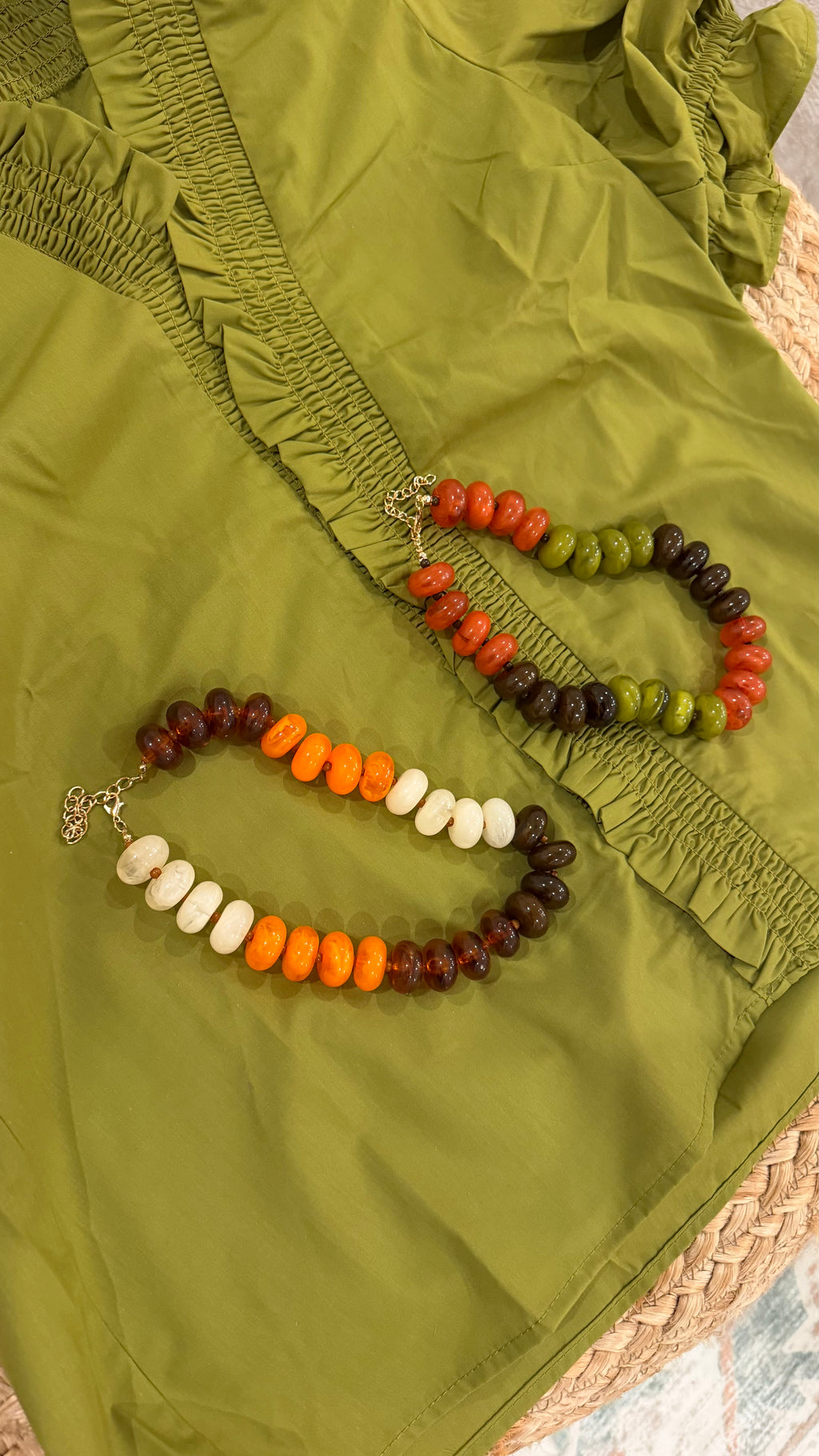 Amber Beaded Necklace