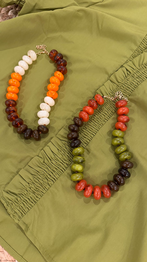 Amber Beaded Necklace