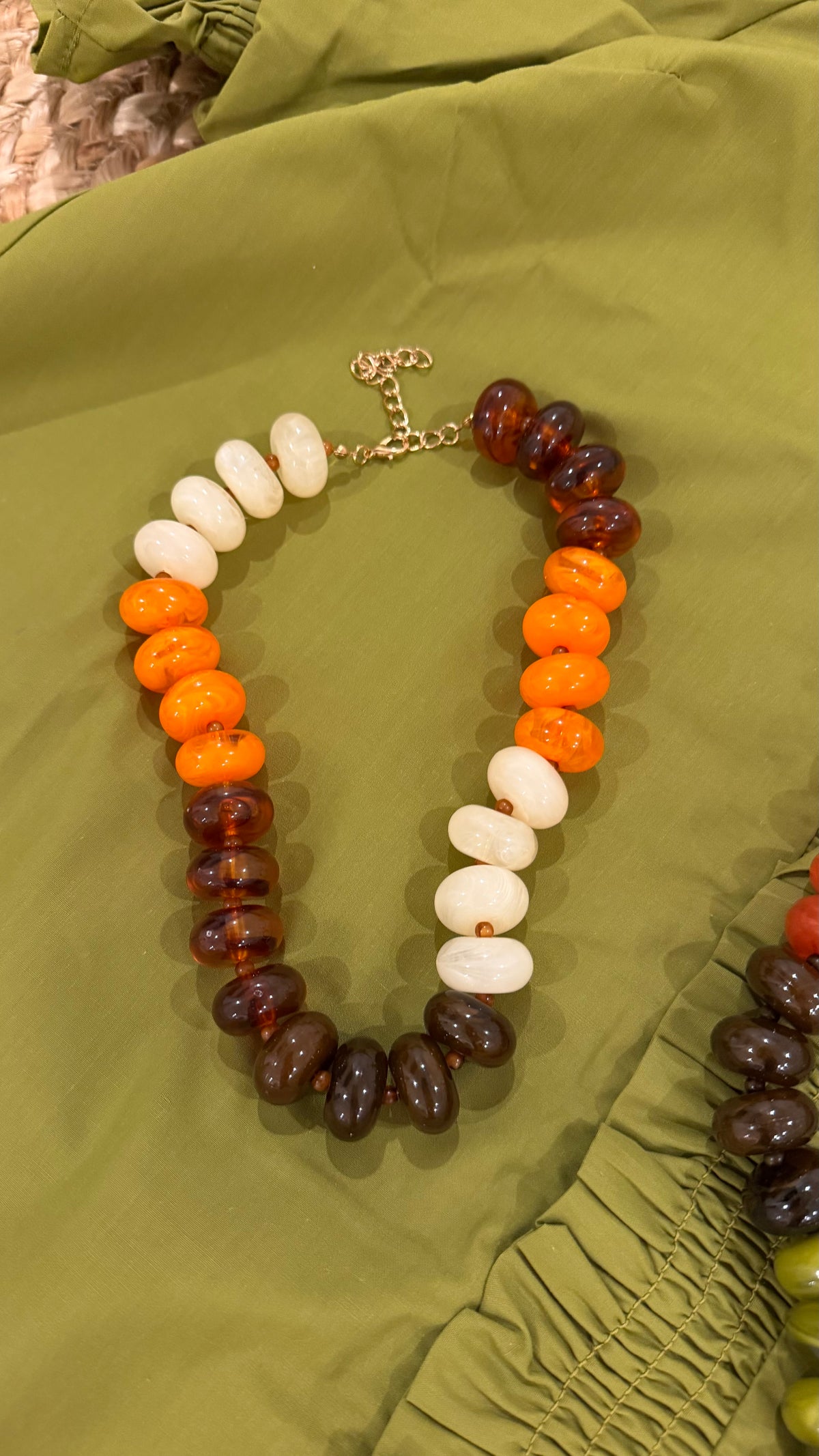 Amber Beaded Necklace
