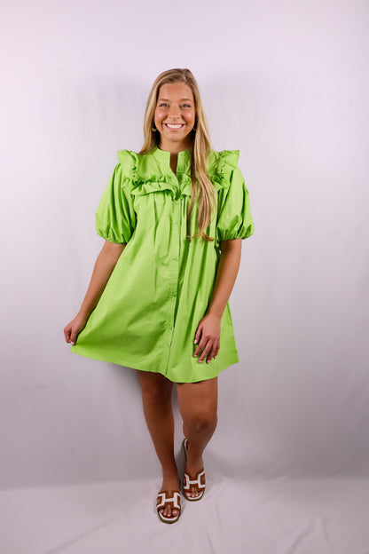 Garden Party Ruffle Mini Dress