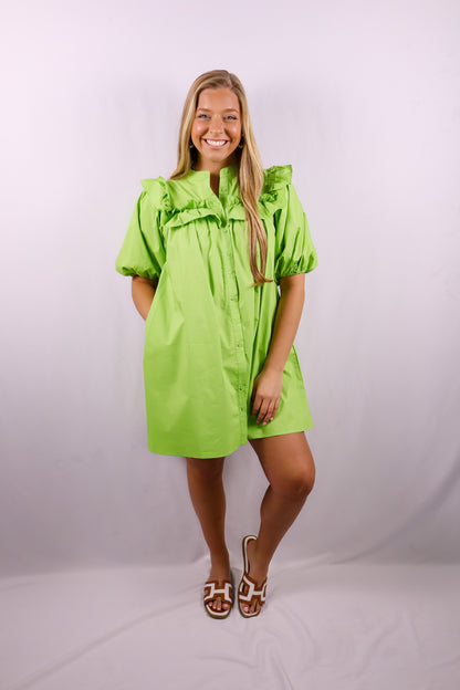 Garden Party Ruffle Mini Dress