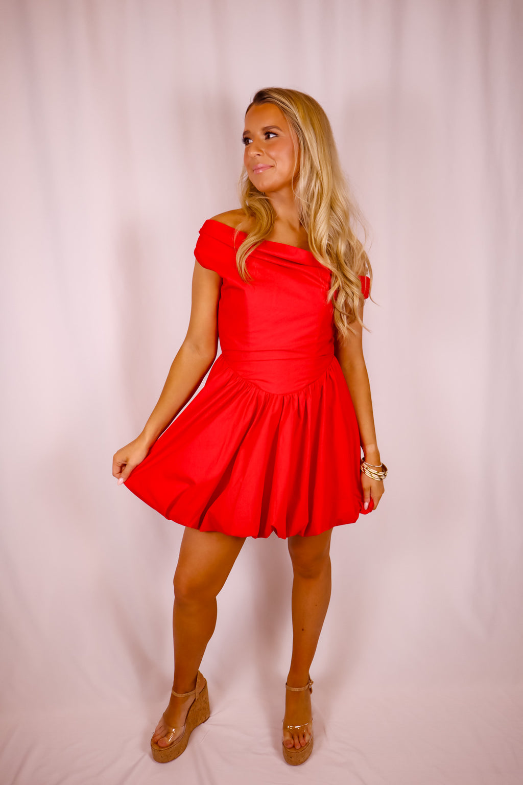 Ruby Bubble Mini Dress