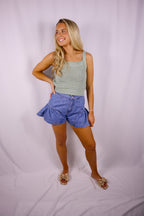Sunlit Sage Crotchet Tank