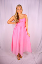 Rosé Sunset Maxi Dress