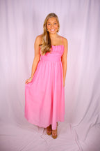 Rosé Sunset Maxi Dress