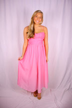 Rosé Sunset Maxi Dress