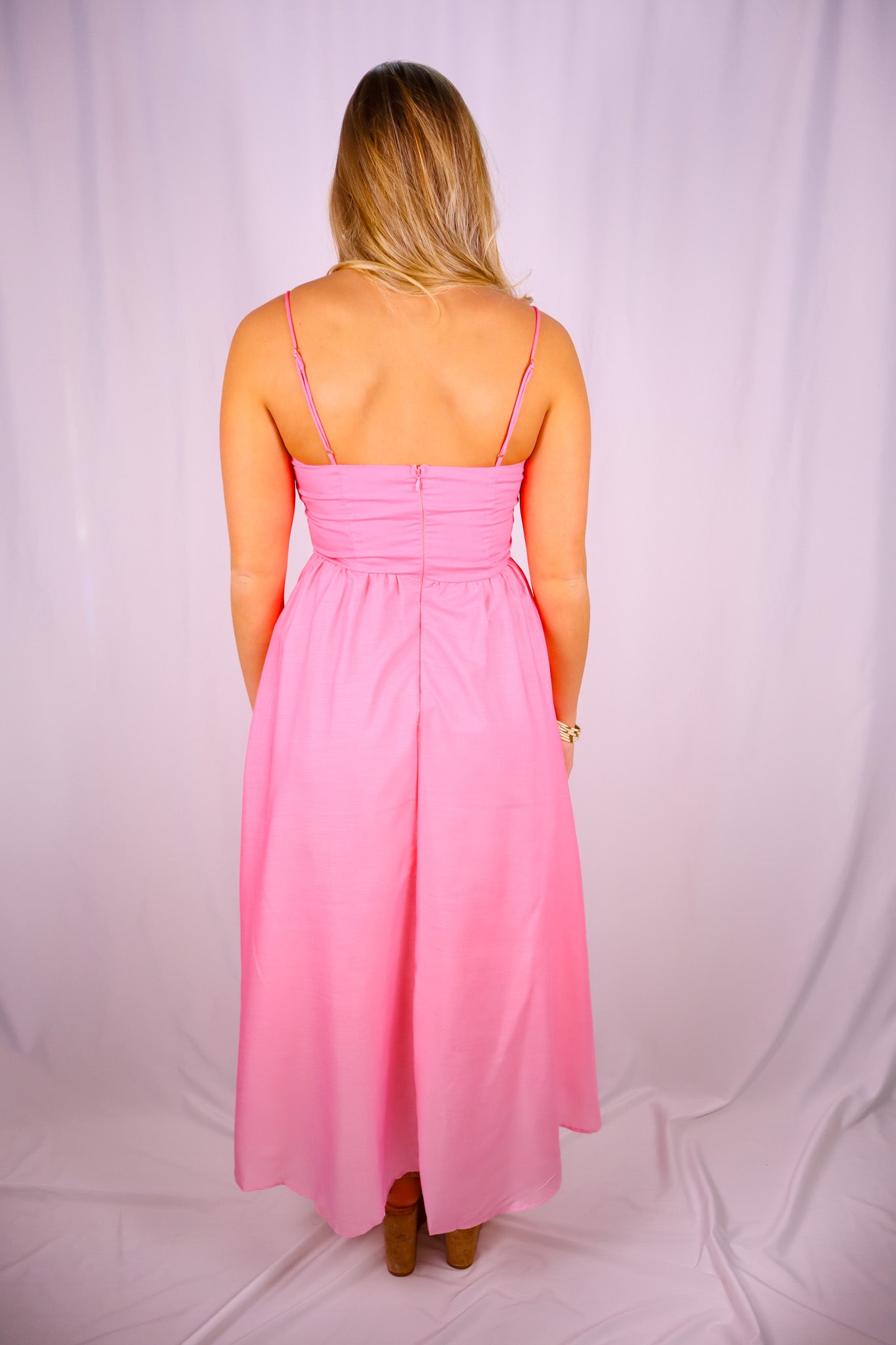 Rosé Sunset Maxi Dress