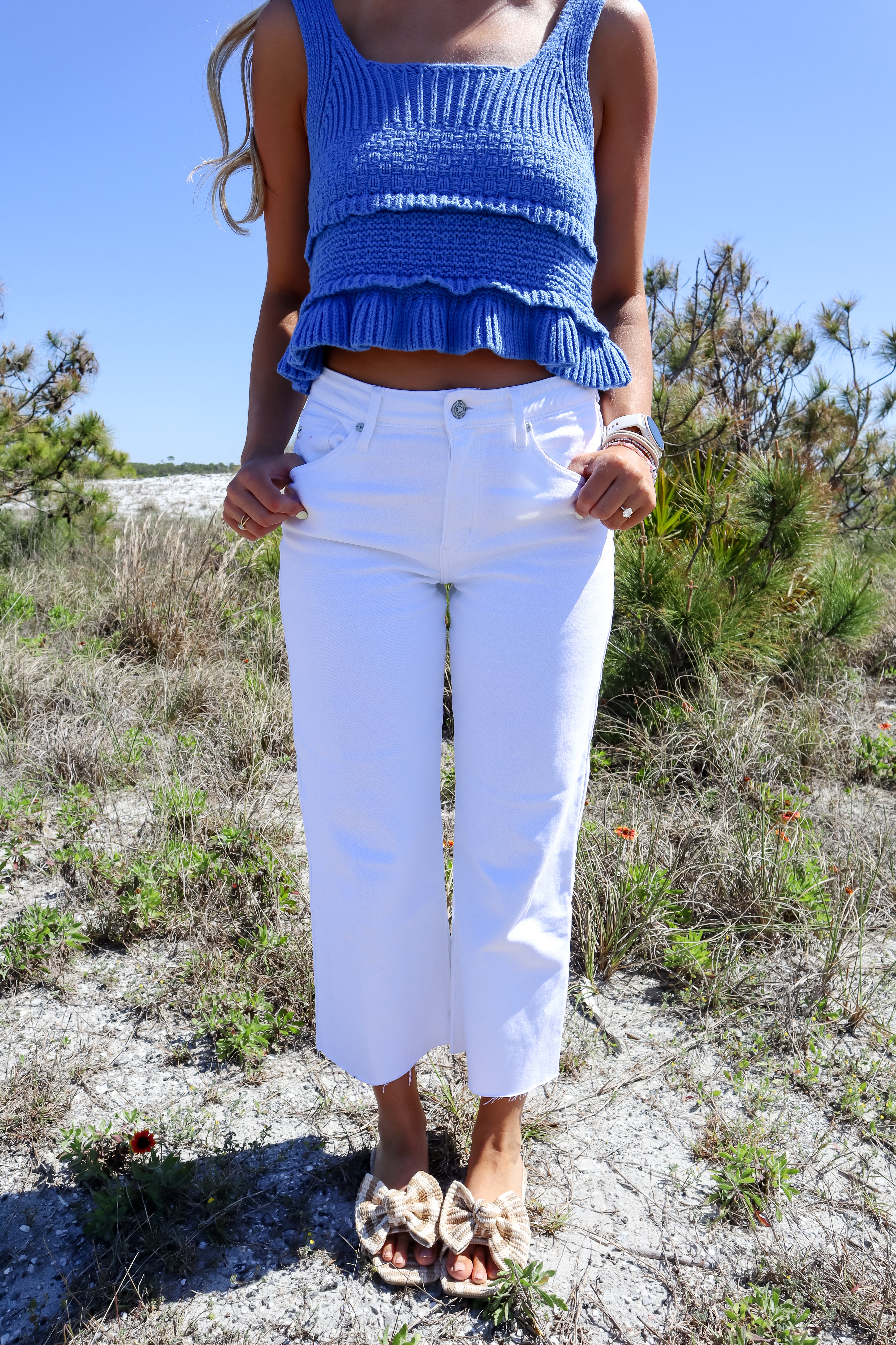Glacier Crotchet Tank
