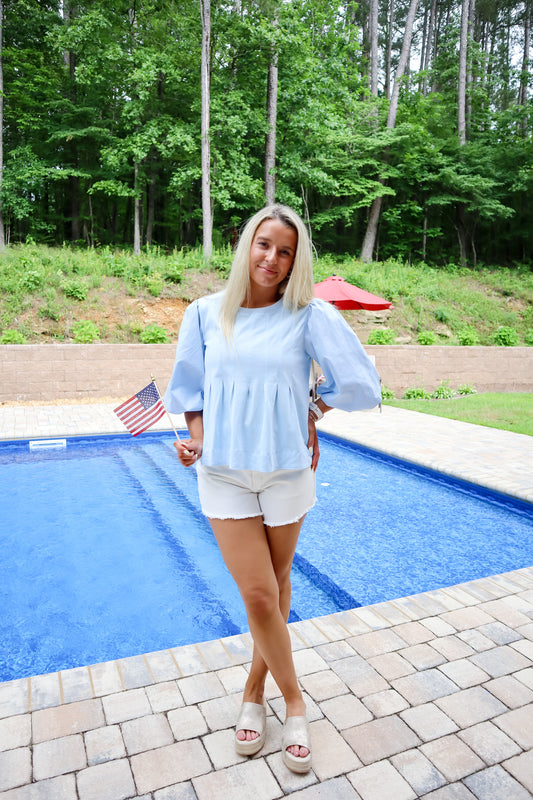 Blue Belle Blouse