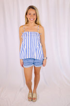Sapphire Stripe Tank
