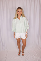 Sage Button Down