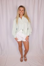 Sage Button Down