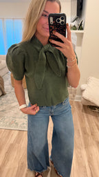 Sadie Tie-Neck Blouse