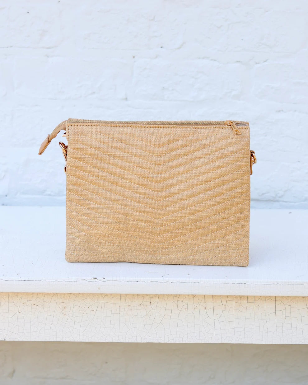 Caroline Hill Ariana Crossbody Natural