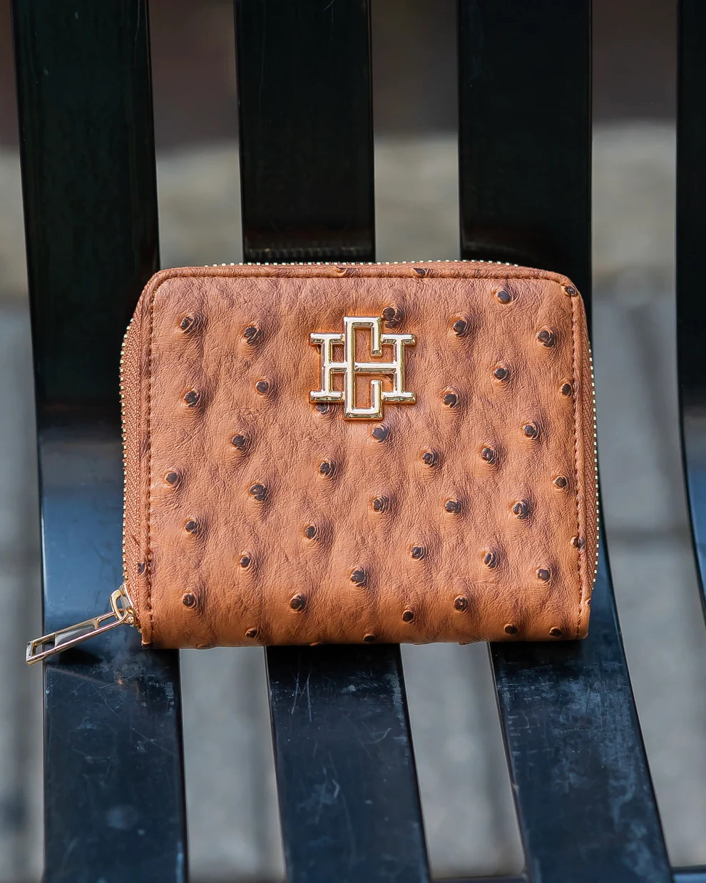 Caroline Hill Blakely Wallet Saddle EO
