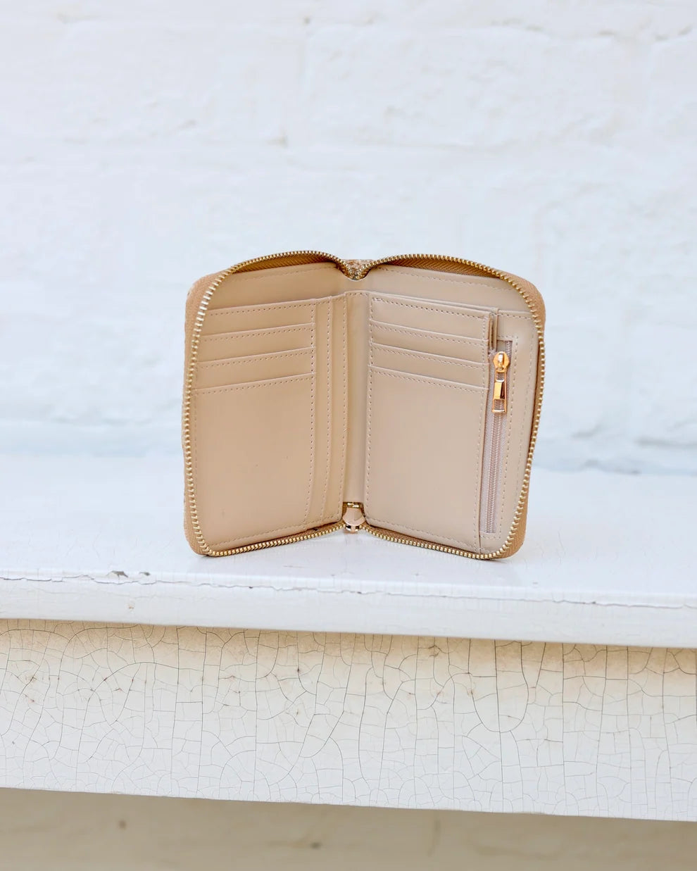 Caroline Hill Blakely Wallet Natural Lattice