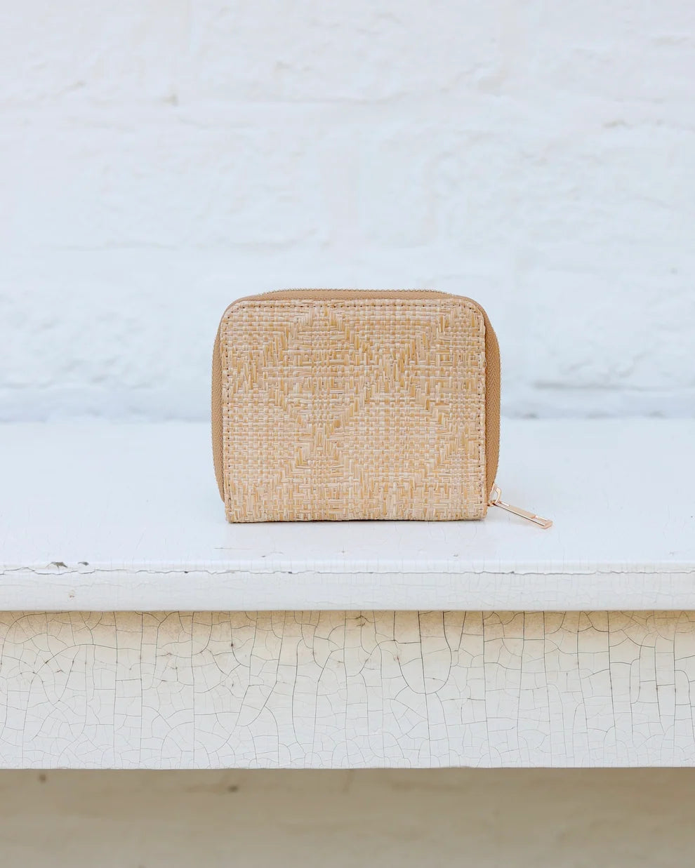 Caroline Hill Blakely Wallet Natural Lattice