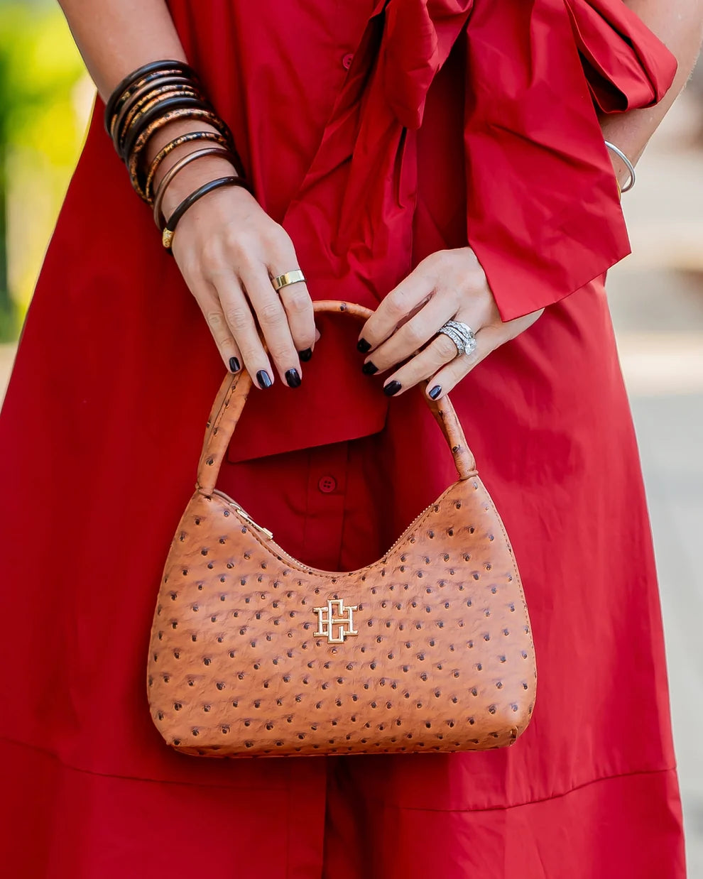 Caroline Hill Corinne Bag Saddle EO