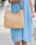 Caroline Hill Hadlee Hobo Bag Natural