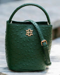 Caroline Hill Breyer Bucket Bag Hunter Green