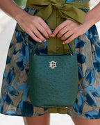 Caroline Hill Breyer Bucket Bag Hunter Green